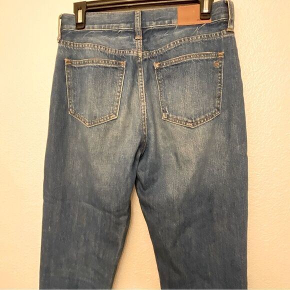 Madewell Perfect Vintage Straight 100% cotton Jean Mom Med Wash Leg Pants - 27 - Picture 5 of 10
